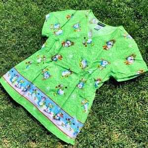 "Cherokee" scrub top, medium, EUC